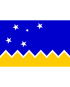 Fahne: Magallanes, Chile | Magallanes and Chilean Antarctica Region, Chile | XII Región de Magallanes y de la Antártica Chilena