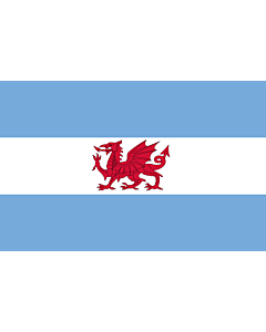 Fahne: Welsh colony in Patagonia | Puerto Madryn and the Welsh colony in Patagonia | Puerto Madryn y de la Colonia Galesa de la Patagonia | Porth Madryn  Y Wladfa