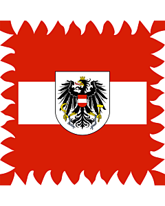 Fahne: Ehemaliger Stander des österreichischen Bundespräsidenten  bis 1984