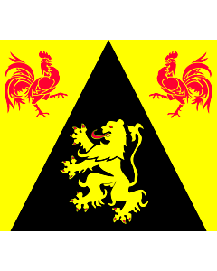 Fahne: Wallonien Brabant