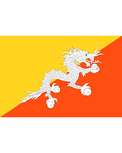 Fahne: Bhutan
