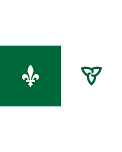 Fahne: Franco-Ontarian | W Franco-Ontarian Flag Ontario, Canada