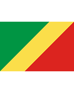 Fahne: Republik Kongo