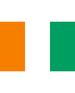Fahne: Côte d'Ivoire (Elfenbeinküste)