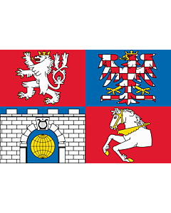 Fahne: Region Pardubice