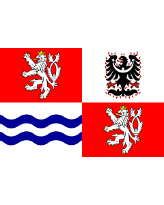 Fahne: Mittelböhmische Region