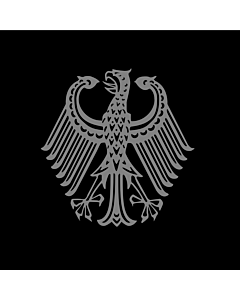 Fahne: Bundestrauerstander, Trauerstandarte der Bundesrepublik Deutschland