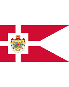 Fahne: Royal Standard of Denmark | Det danske kongeflag