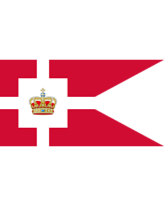 Fahne: Standard of the Royal House of Denmark | Kongehusflaget  bruges af alle medlemmer af den kongelige familie