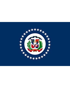 Fahne: Naval Jack of the Dominican Republic