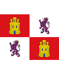 Fahne: Kastilien und León
