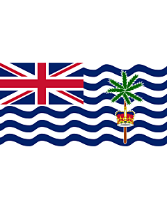 Fahne: Britisches Territorium im Indischen Ozean