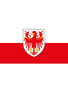 Fahne: Autonomen Provinz Bozen - Südtirol