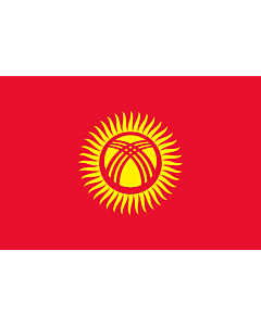 Fahne: Kirgisistan