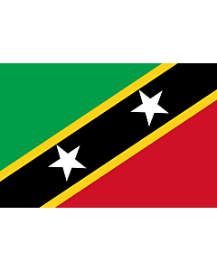 Fahne: St. Kitts und Nevis