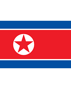 Fahne: Korea (Demokratische Volksrepublik) (Nordkorea)