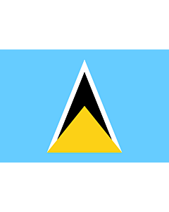 Fahne: Saint Lucia (St. Lucia)