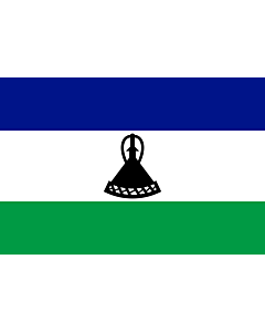 Fahne: Lesothos