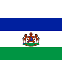 Fahne: Royal Standard of Lesotho | Royal Standard of Lesotho from October 4, 2006