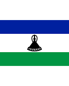 Fahne: Lesothos