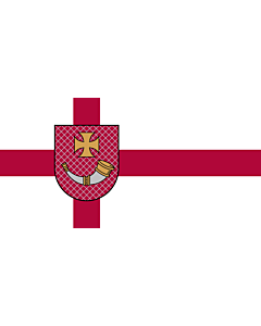 Fahne: Ventspils | City of Ventspils, Latvia | Ventspils pilsētas karogs | Флаг города Вентспилс