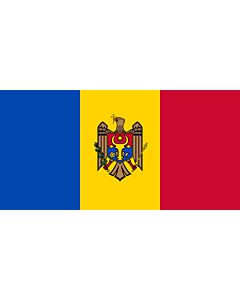 Fahne: Moldawien (Republik Moldau)
