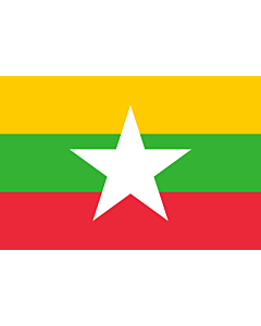 Fahne: Myanmar (Burma)