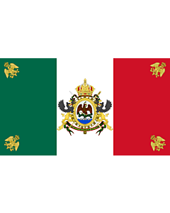Fahne: Mexico  1864-1867 | México  1864-1867 | Īpān Mēxihco  1864-1867