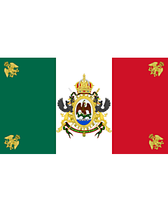 Fahne: Mexico  1864-1867 | México  1864-1867 | Īpān Mēxihco  1864-1867