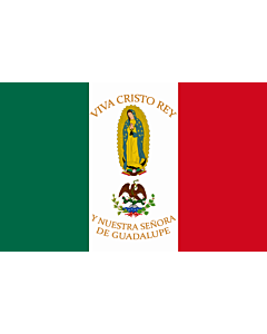 Fahne: Mexico Flag Cristeros | Such as this one were used by the Cristeros when resisting the secular government forces in the  Cristero War | Utilizado por los Cristeros en la Guerra Cristera | Īpān Cristopīxqueh
