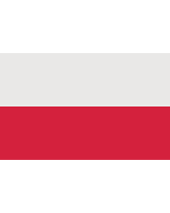 Fahne: Poland corrected | W en Flag of Poland with official colors translated by Polish Wikipedian pl Wikipedysta DeJotPe per his Polish-language discussion on pl Dyskusja Flaga Polski and his translation of the official colors into sRGB -- white #E9E8E7 