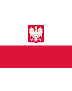 Fahne: Poland  state | State flag of Poland | Polski z godłem