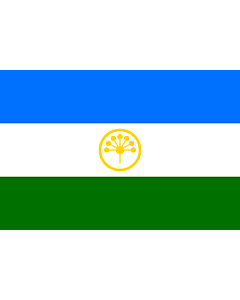 Fahne: Baschkortostan