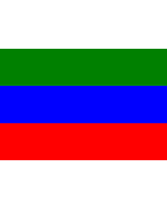 Fahne: Republik Dagestan