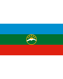 Fahne: Karatschai-Tscherkessien
