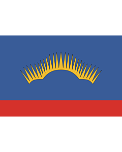 Fahne: Oblast Murmansk