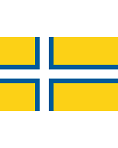 Fahne: West Sweden | Unofficial regional flag of West Sweden  Västsverige