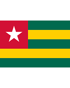 Fahne: Togo