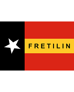 Fahne: FRETILIN  East Timor | FRETILIN | FRETILIN nian