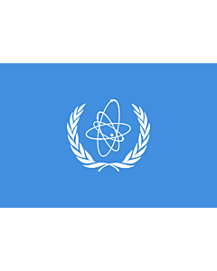 Fahne: Internationalen Atomenergieorganisation  IAEO