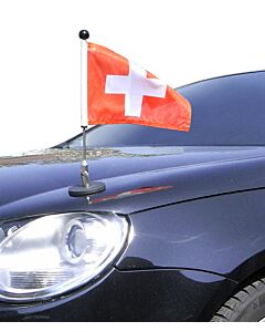 magnetisch haftender Autofahnen-Ständer Diplomat-1.30 Schweiz